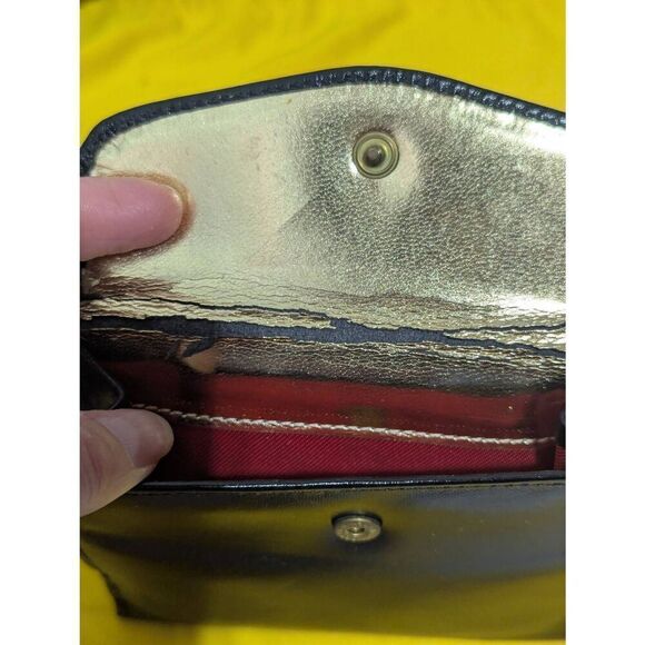 Fred Hayman Beverly Hills Unisex Black Leather Shoulder Bag & Wallet with Dust B - Picture 12 of 12